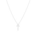 Rick Owens Women's Pentagram Charm Necklace in Palladio 