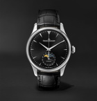 JAEGER-LECOULTRE - Master Ultra Thin Moon Automatic 39mm Stainless Steel and Leather Watch, Ref. No. Q9008480 - Black