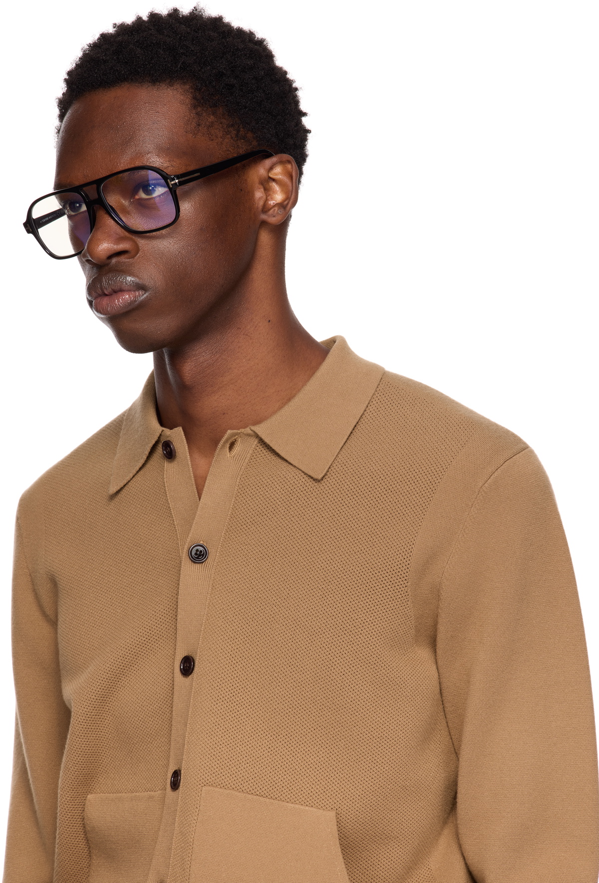 【関税込み】TOM FORD ブラック Navigator メガネ TOM FORD Black Navigator Glasses TOM FORD