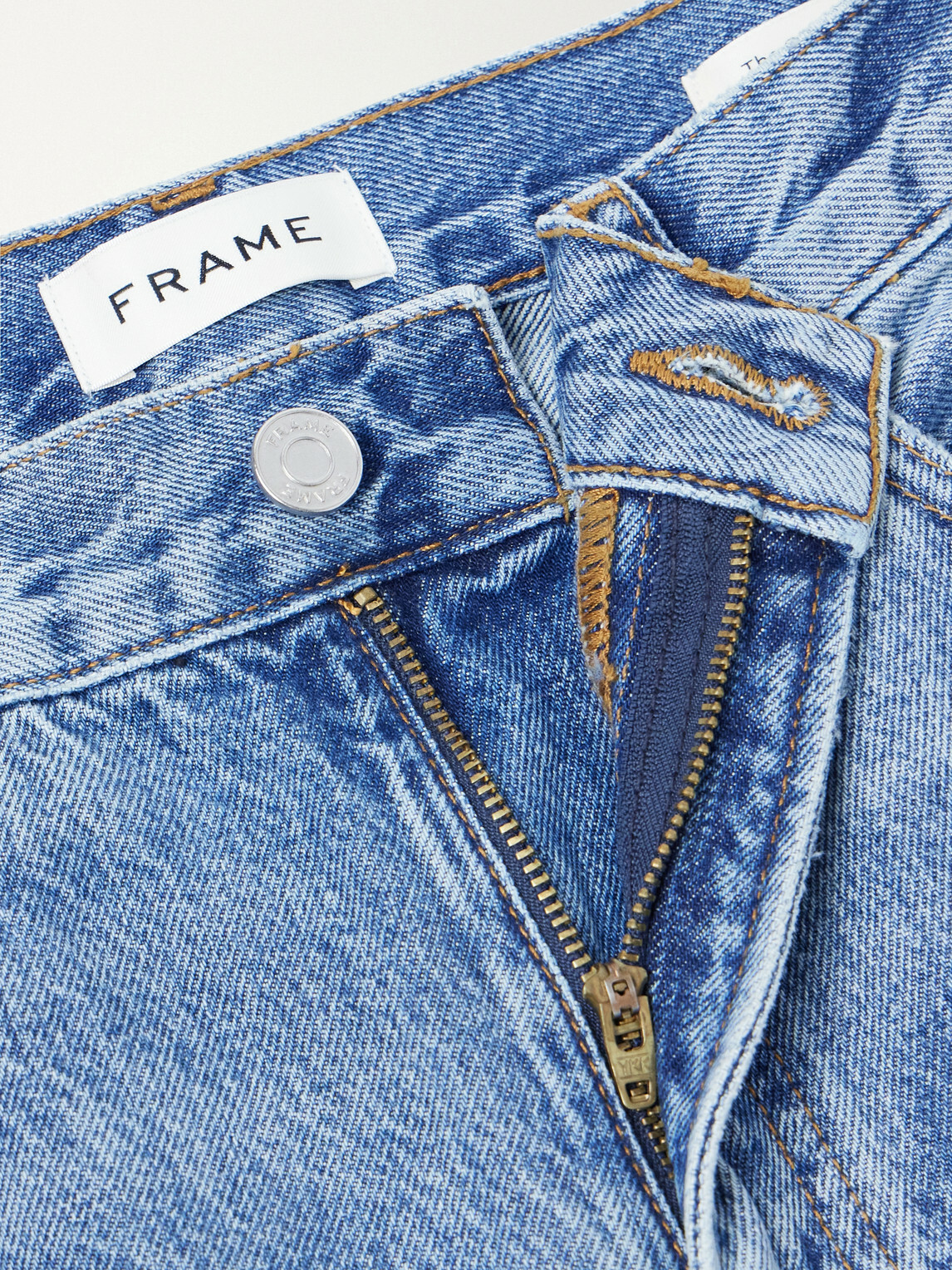 FRAME - The Classic Straight-Leg Jeans - Blue