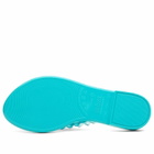 Melissa Women's x Ganni Leopard Flip Flop Slim in Blue
