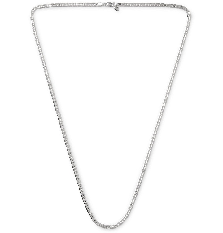 Photo: Maria Black - Carlo Rhodium-Plated Sterling Silver Chain Necklace - Silver