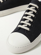 Common Projects - Tournament Low Rubber-Trimmed Canvas Sneakers - Black