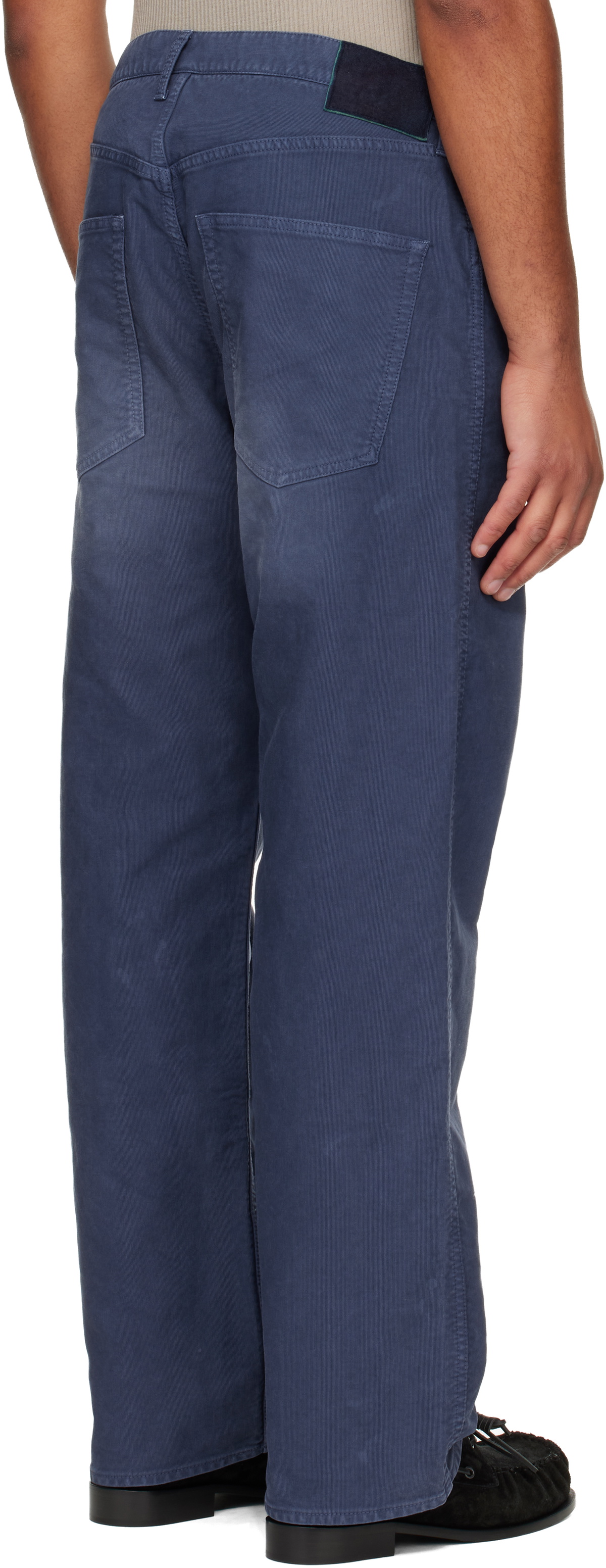 visvim Navy Fluxus 01 Wide G.Cords Trousers Visvim