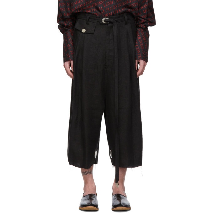 Photo: BED J.W. FORD Black Wide Ver. 1 Shorts