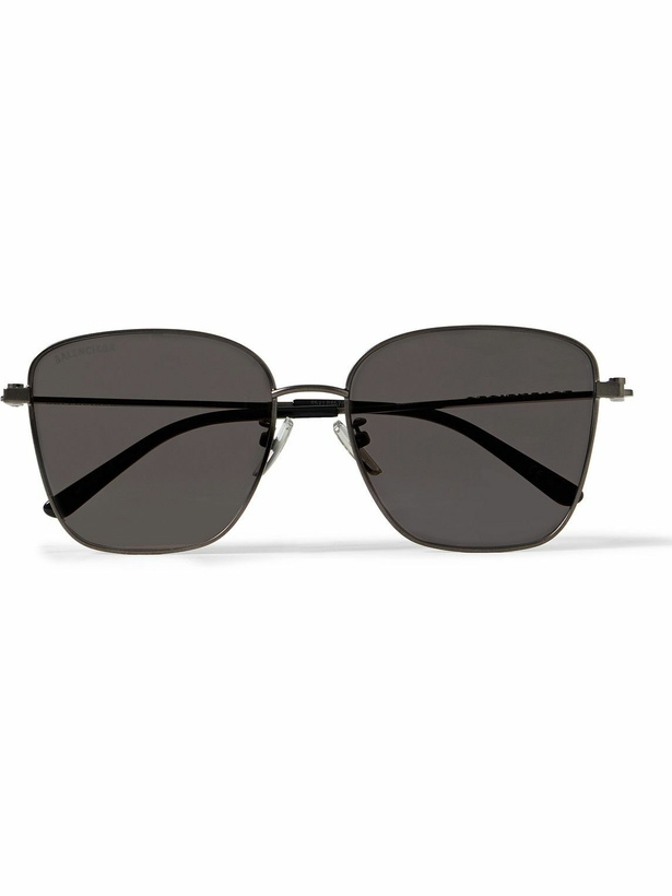 Photo: Balenciaga - D-Frame Gunmetal-Tone Sunglasses