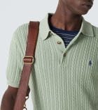 Polo Ralph Lauren Cable-knit cotton polo shirt