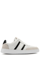Paul Smith Amos Panelled Leather Sneakers Off White