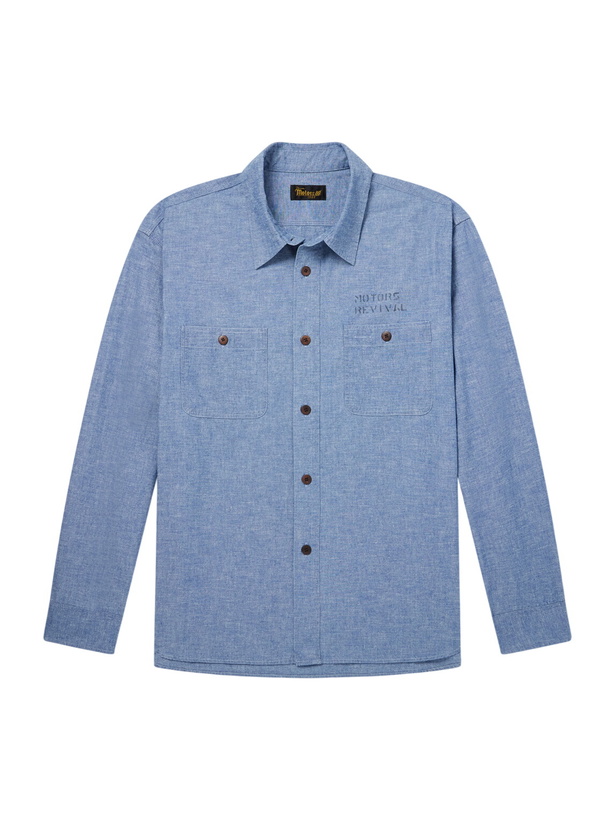 Photo: Visvim - Briggs Cotton-Chambray Shirt - Blue