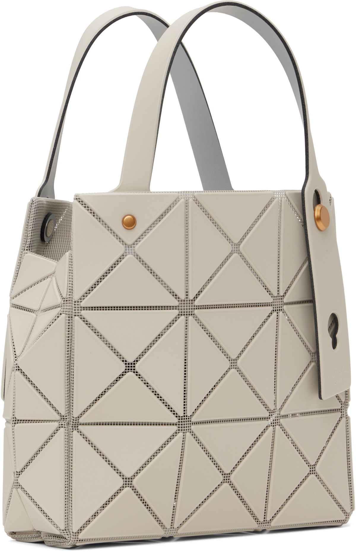 BAO BAO ISSEY MIYAKE Beige Carat Small Bag Bao Bao Issey Miyake