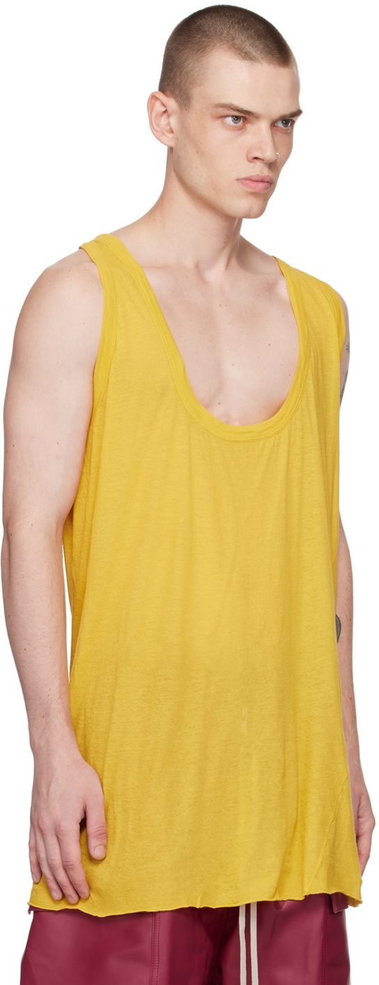 Rick Owens Yellow Fog Tank Top Rick Owens