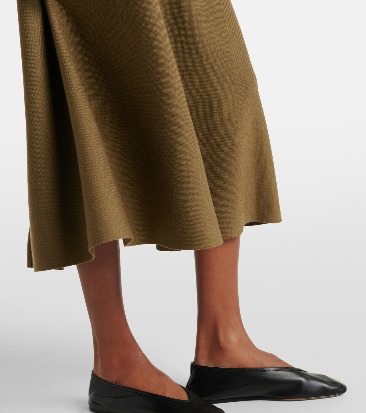Jardin des Orangers Virgin wool midi skirt