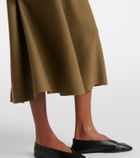 Jardin des Orangers Virgin wool midi skirt