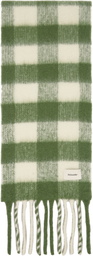Holzweiler Green & White Aster Check Scarf