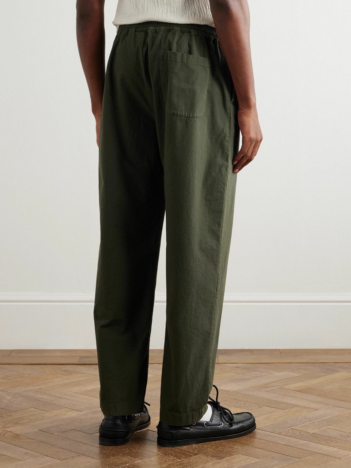 A Kind Of Guise - Banasa Straight-Leg Cotton-Ripstop Trousers - Green