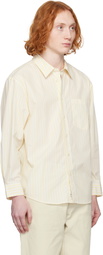 Dunst Yellow Oversized Striped Shirt
