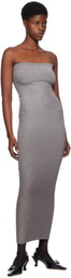 Wolford Silver Fading Shine Maxi Dress