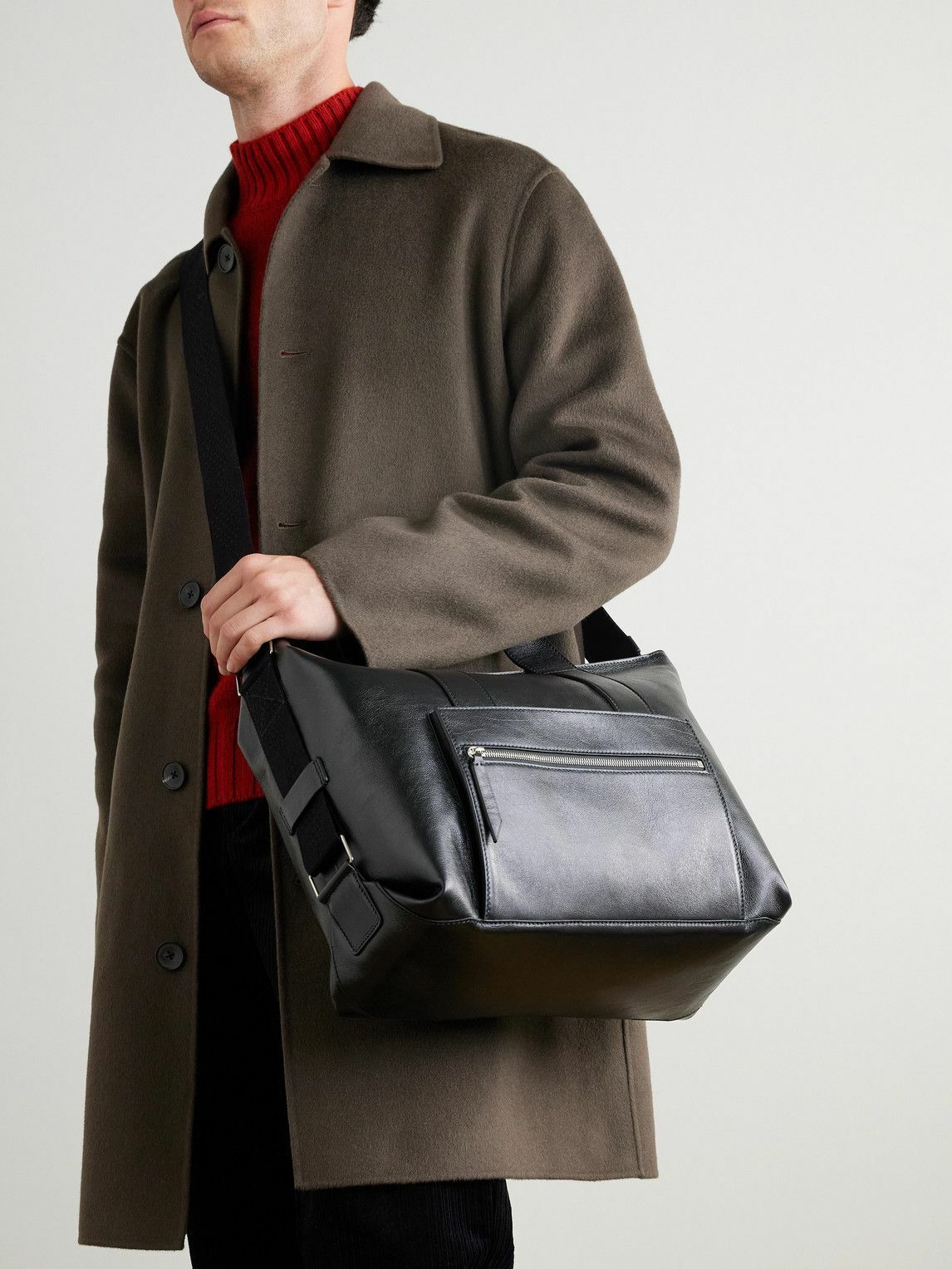 Métier - Racer Full-Grain Leather Tote Bag