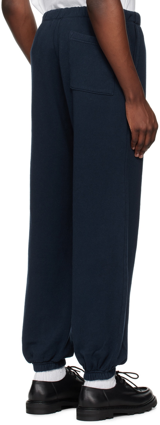 The Elder Statesman Navy Daily Sweatpants