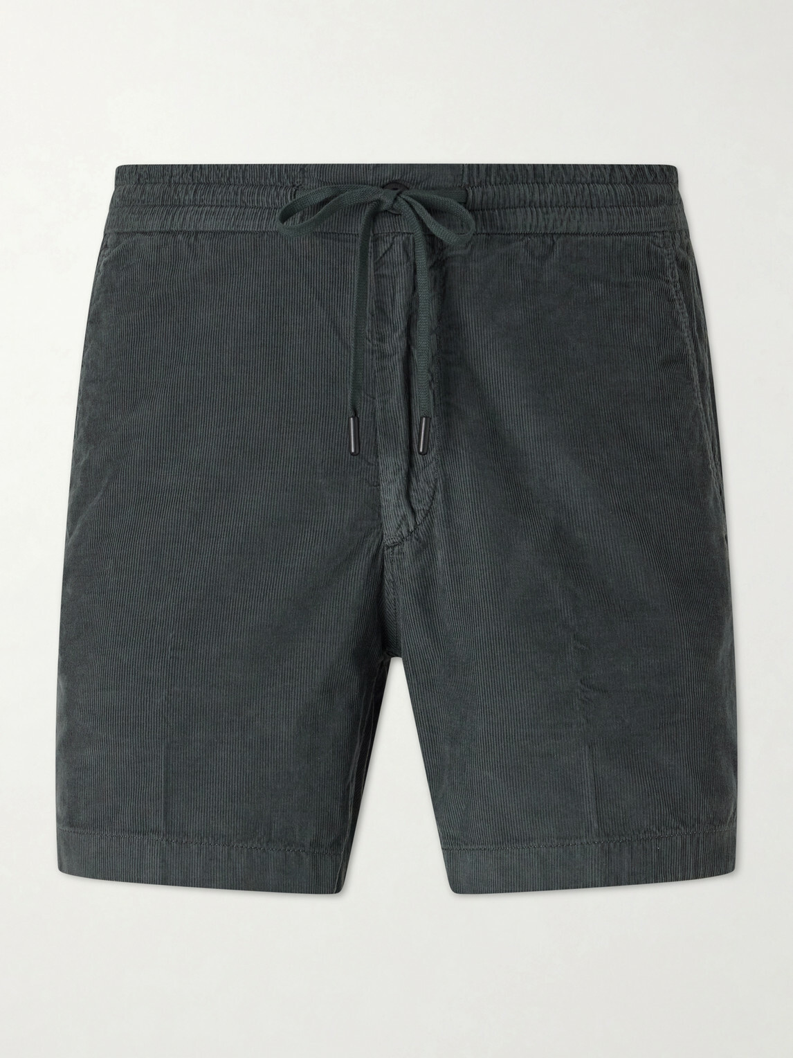 Slowear - Straight-Leg Cotton-Corduroy Drawstring Shorts - Green