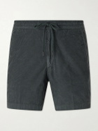 Slowear - Straight-Leg Cotton-Corduroy Drawstring Shorts - Green