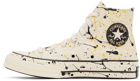 Converse Off-White Paint Splatter Chuck 70 Hi Sneakers