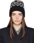KHAITE Black Alpina Beanie