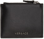 Versace Black 'V' Card Holder