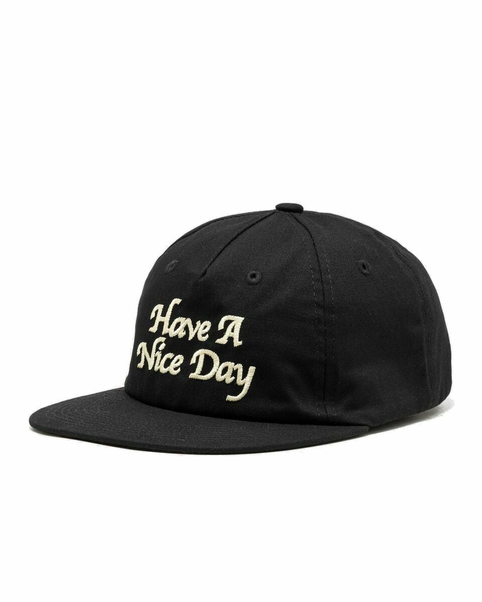 Photo: Market Have A Nice Day 5 Panel Hat Black - Mens - Caps