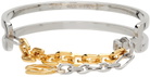 Givenchy Silver & Gold 'G' Link Mixed Bracelet