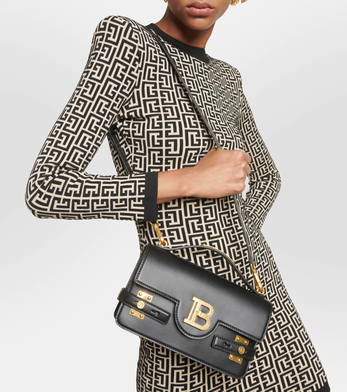 Balmain B-Buzz 24 leather shoulder bag Balmain