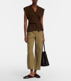 Citizens of Humanity Thassos cropped cotton twill cargo pants