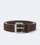 The Row Geo suede belt