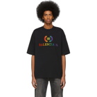 Balenciaga Black Rainbow BB Regular Fit T-Shirt