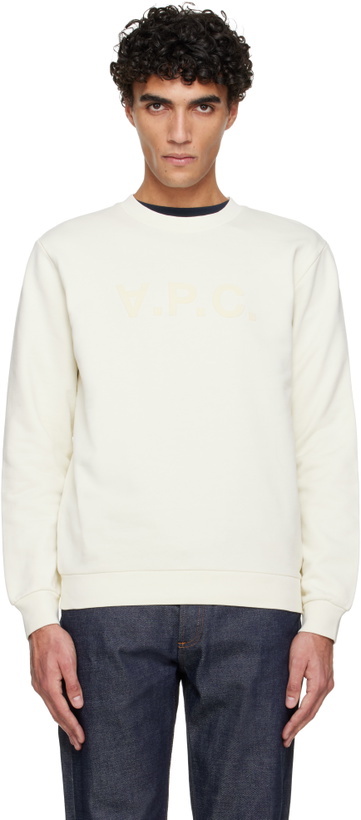 Photo: A.P.C. Off-White Standard Grand 'VPC' Sweatshirt