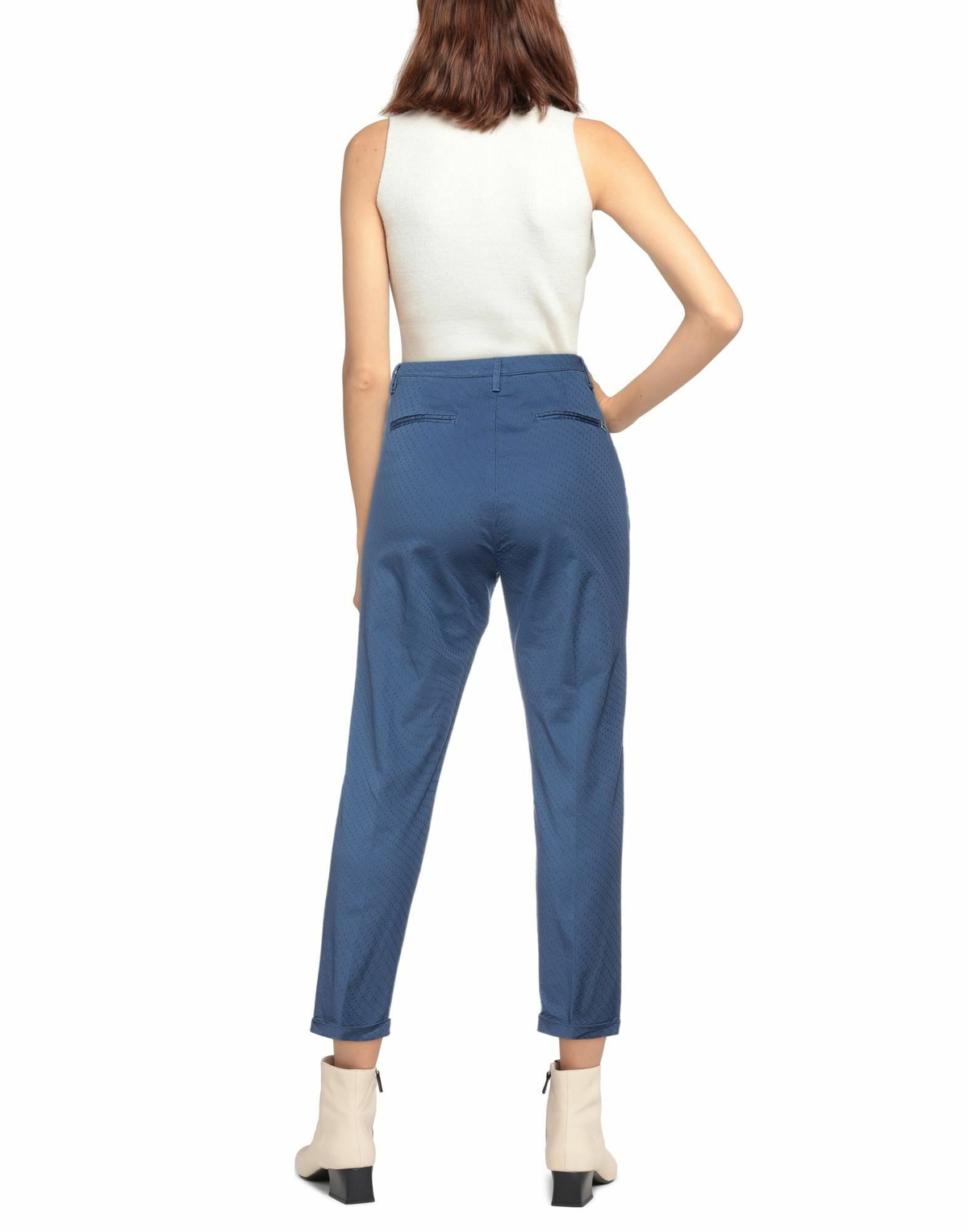Manila Grace Womens Pants Slate in Blue