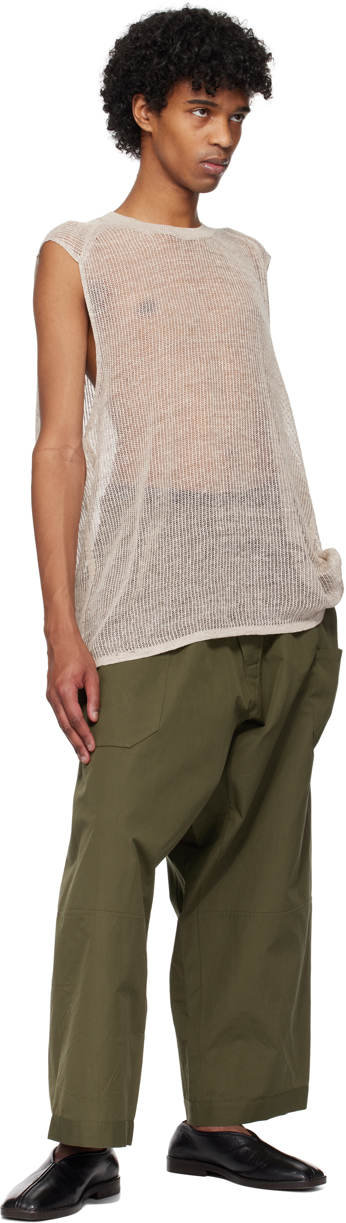 Jan-Jan Van Essche Beige #62 Tank Top Jan-Jan Van Essche