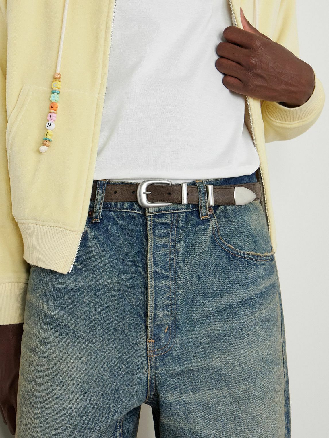 CELINE - 2.5cm Waxed-Leather Belt - Brown