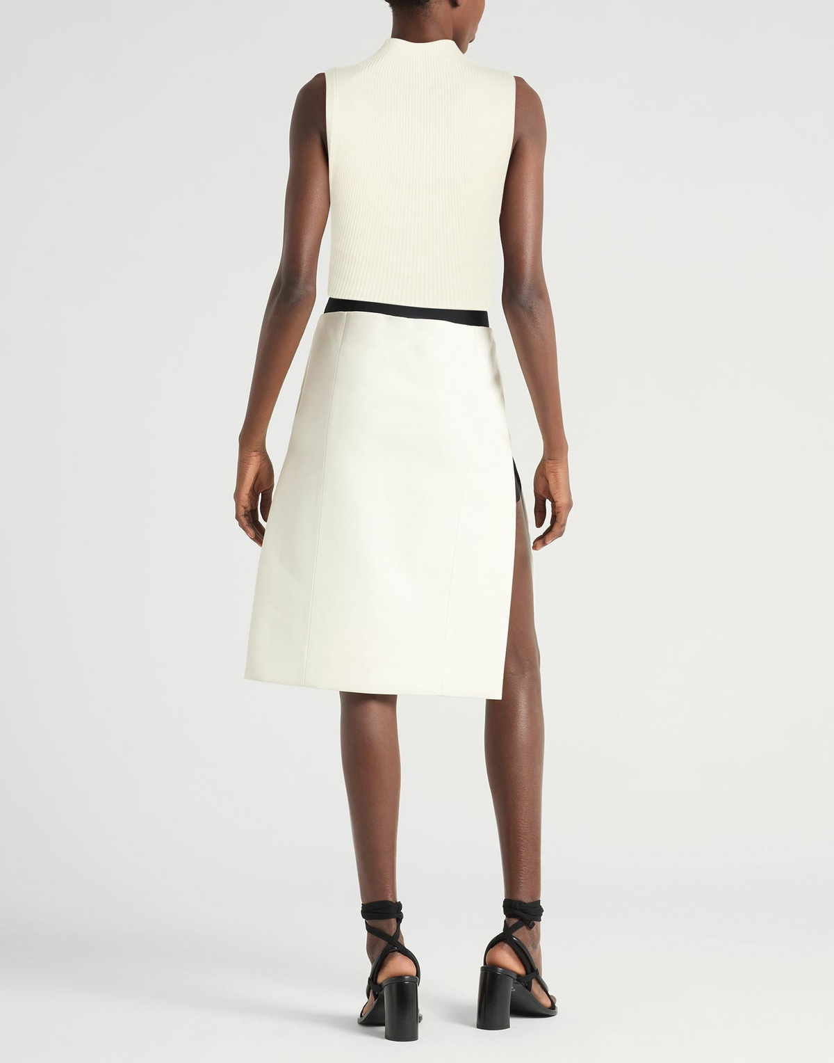 Courrèges Womens Turtleneck Ivory