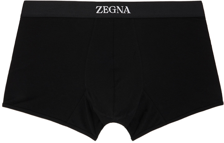 Photo: ZEGNA Black Trunk Boxers