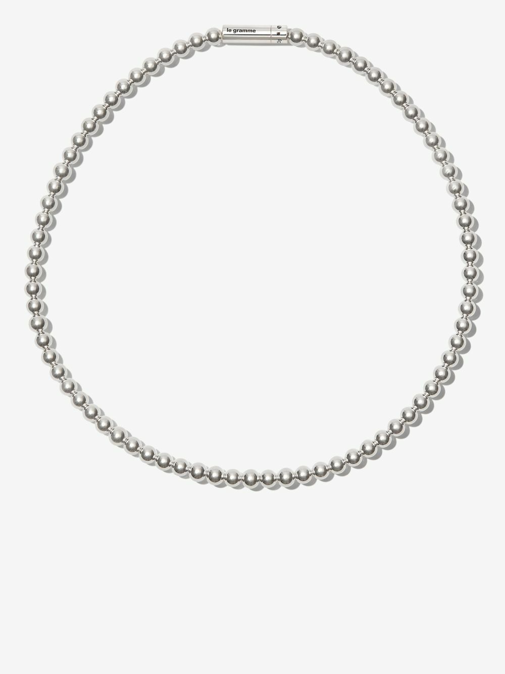 Le Gramme Sterling Silver Le 51g Polished Bead Necklace