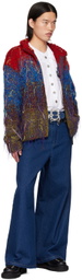 Chopova Lowena Blue Carabiner Wide Leg Jeans