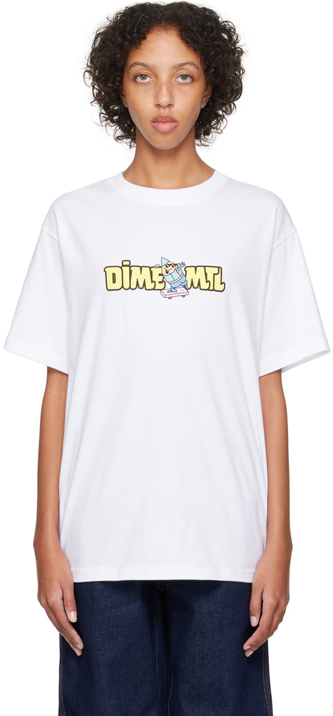 Dime White Printed T-Shirt Dime