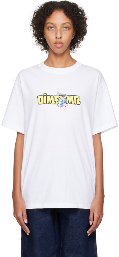 Photo: Dime White Printed T-Shirt