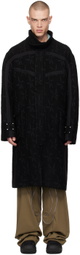 Kiko Kostadinov Black Margutta Overcoat