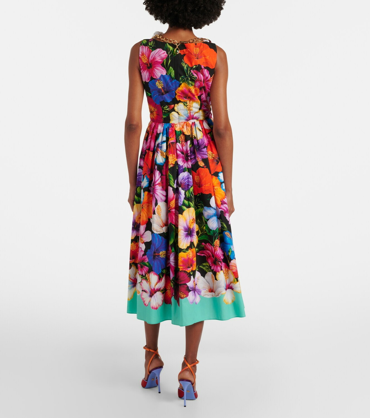 Dolce&Gabbana Floral cotton midi dress