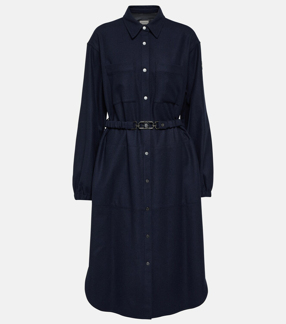 Moncler Wool-blend midi dress Moncler