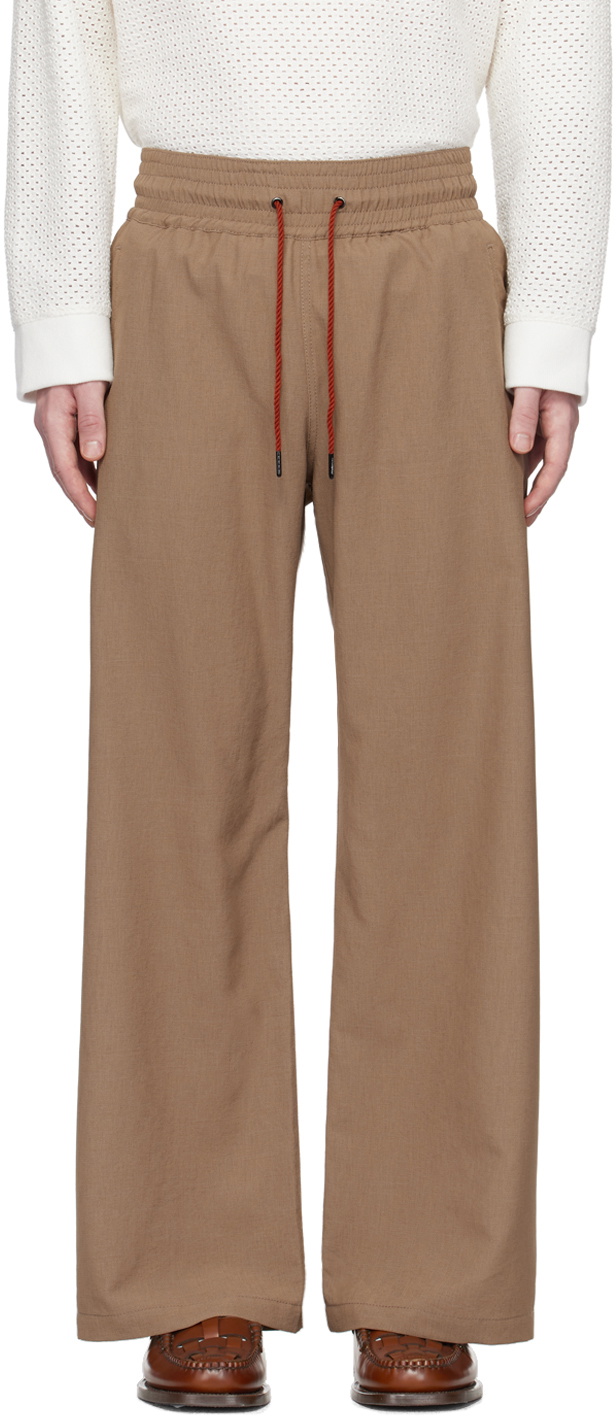 VIKTOR & ROLF MISTER MISTER Brown Drawstring Trousers