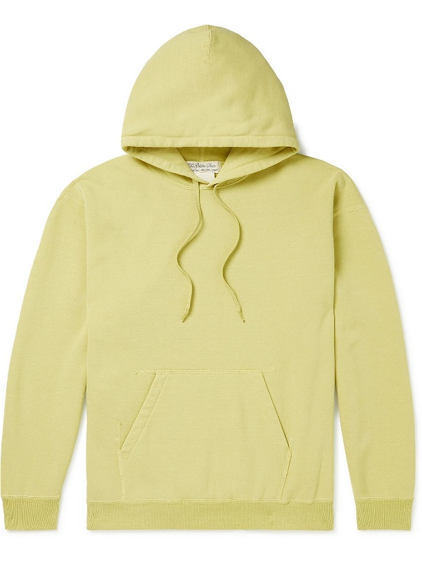 Photo: Remi Relief - Cotton-Blend Jersey Hoodie - Yellow