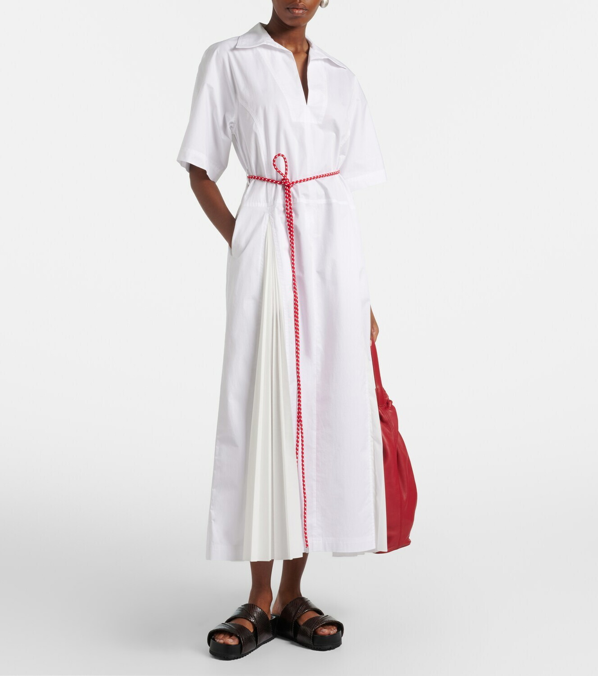 Plan C Cotton-blend shirt dress